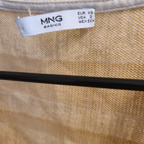 Mango stripped pinafore button down dress - Picture 6 of 9